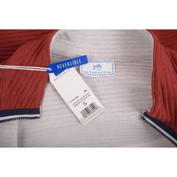 Southern Tide Mens Reversible Vest Jacket Ridgepoint M Red Gray 9590 NWT - Picture 11 of 11